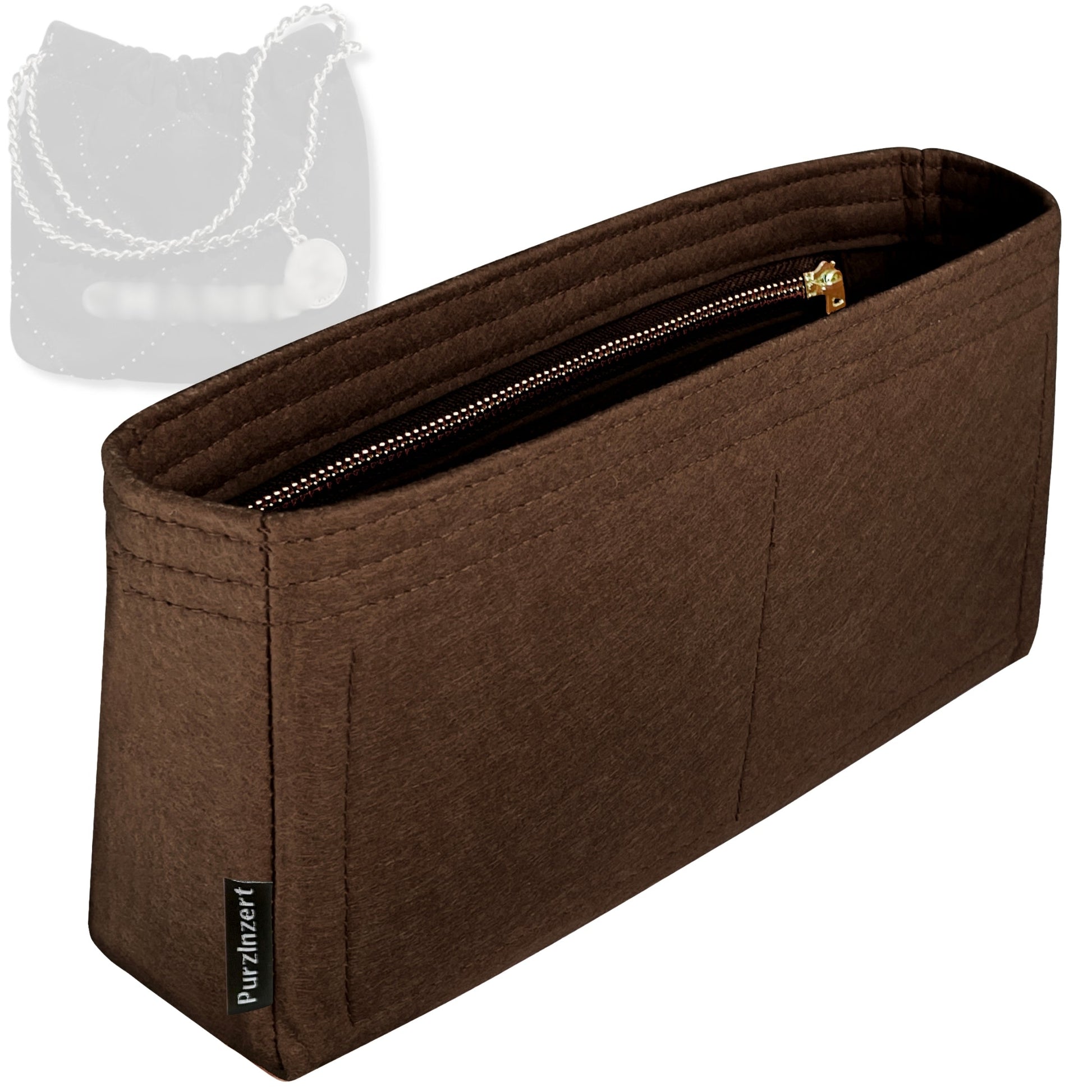 Bag Insert for (Chanel, Mini Chanel 22 Handbag) Organizer Tote Purse Organiser Liner Shaper [Premium Felt Material]