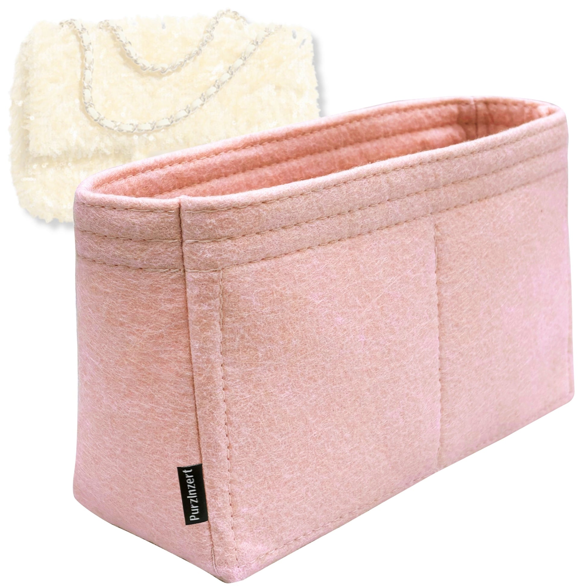 Bag Insert for (Chanel, Flap Bag) Organizer Tote Purse Organiser Liner Shaper [Premium Felt Material]