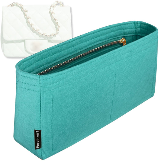 Bag Insert for (Chanel, Mini Classic Handbag 17W 14H) Organizer Tote Purse Organiser Liner Shaper [Premium Felt Material]