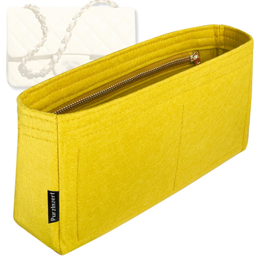 Bag Insert for (Chanel, Mini Classic Handbag 20W 12H) Organizer Tote Purse Organiser Liner Shaper [Premium Felt Material]