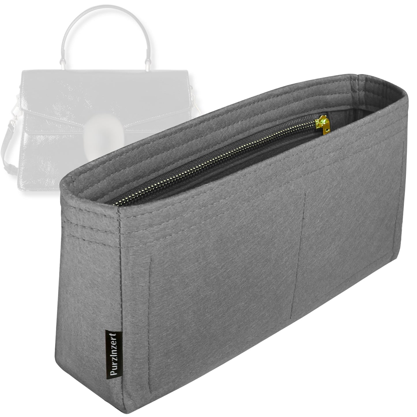 Bag Insert for (Gucci, Dionysus medium top handle bag) Organizer Tote Purse Organiser Liner Shaper [Premium Felt Material]