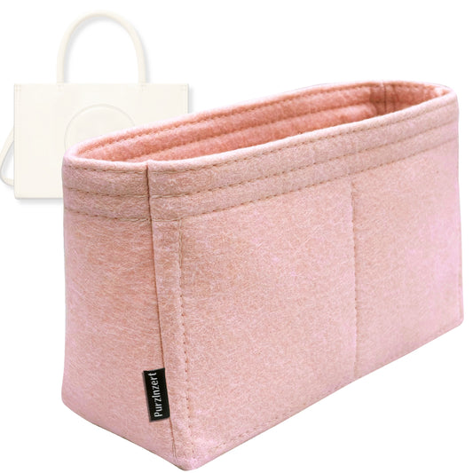 Bag Insert for (Tory Burch, Ella Mini Tote) Organizer Tote Purse Organiser Liner Shaper [Premium Felt Material]