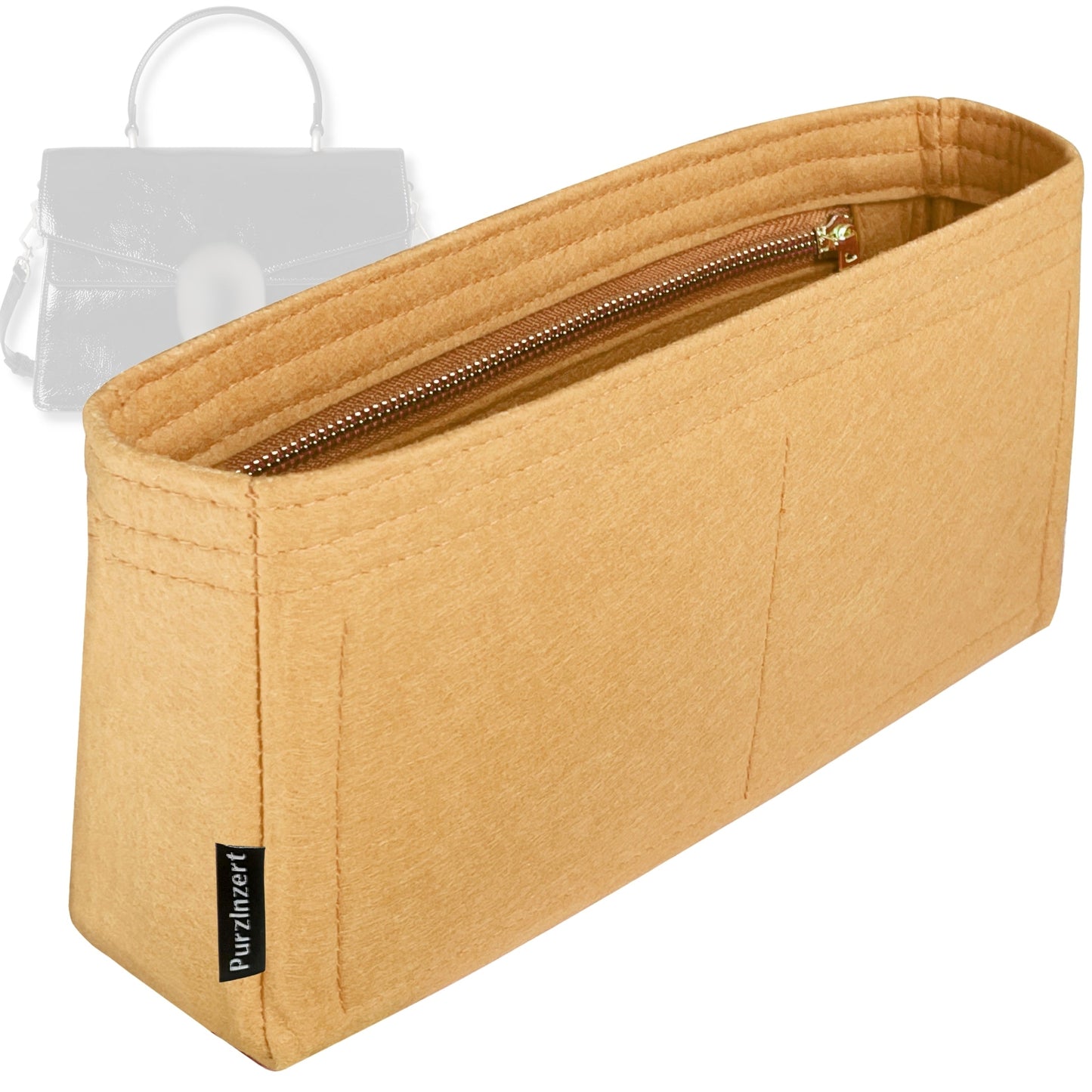 Bag Insert for (Gucci, Dionysus Small top handle bag) Organizer Tote Purse Organiser Liner Shaper [Premium Felt Material]
