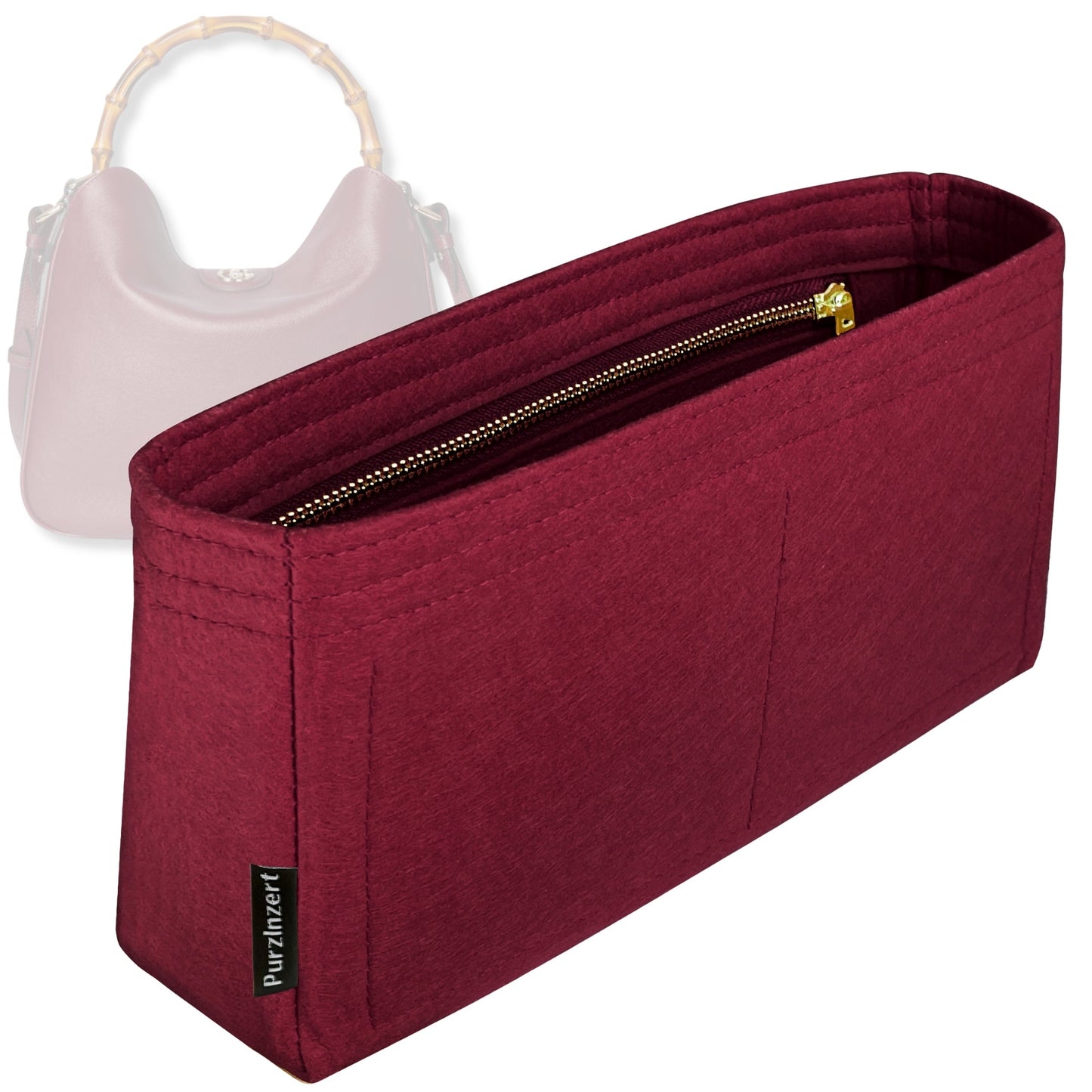 Bag Insert for (Gucci, Diana large shoulder bag) Organizer Tote Purse Organiser Liner Shaper [Premium Felt Material]