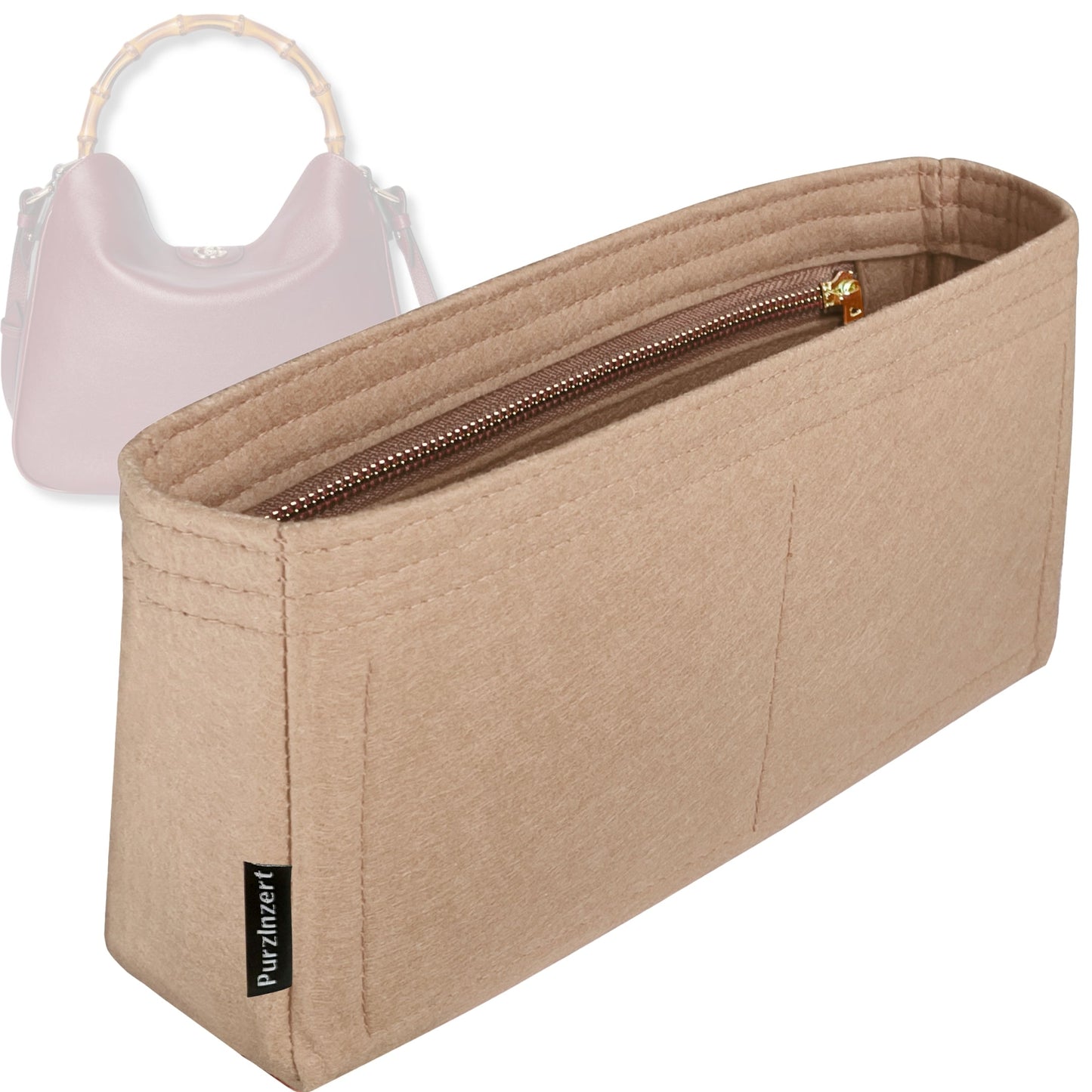 Bag Insert for (Gucci, Diana medium shoulder bag) Organizer Tote Purse Organiser Liner Shaper [Premium Felt Material]