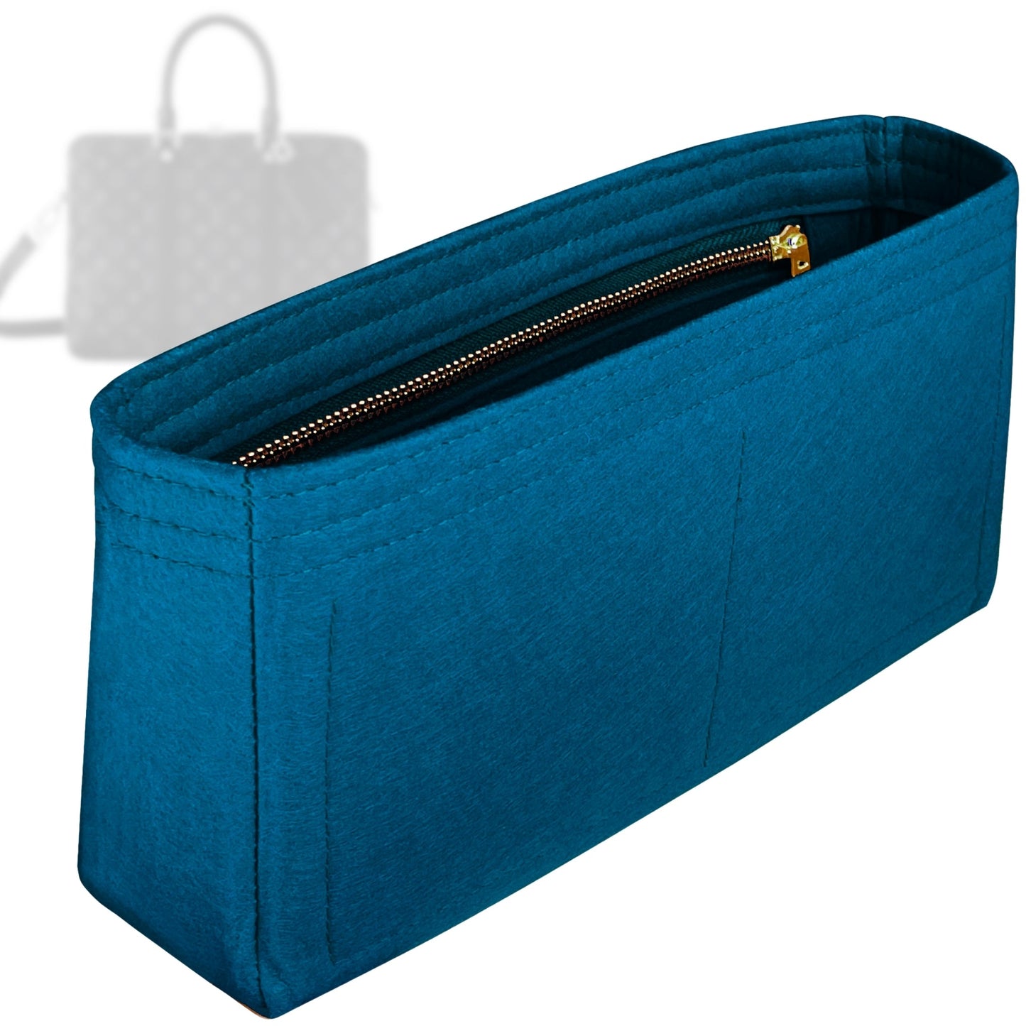 Bag Insert for (LV, Porte-Documents Voyage PM) Organizer Tote Purse Organiser Liner Shaper [Premium Felt Material]