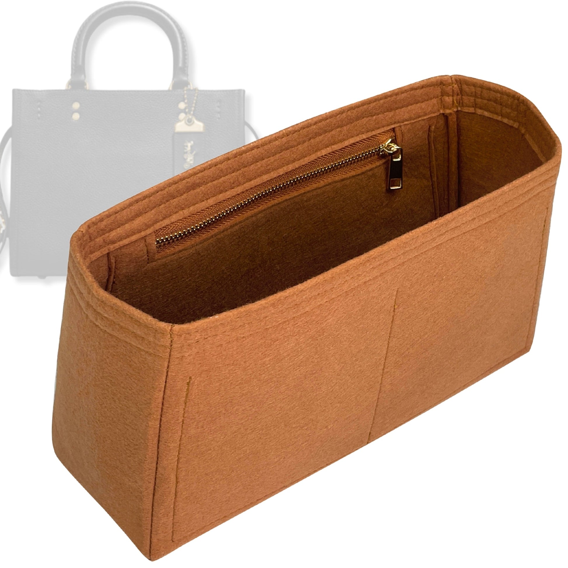 Bag Insert for (Coach, Rogue 25) Organizer Tote Purse Organiser Liner Shaper [Premium Felt Material]