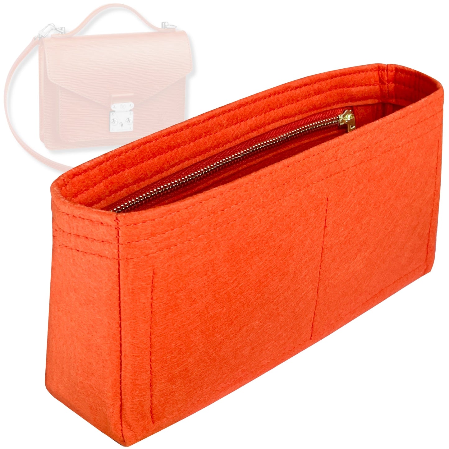 Bag Insert for (LV, Monceau BB) Organizer Tote Purse Organiser Liner Shaper [Premium Felt Material]
