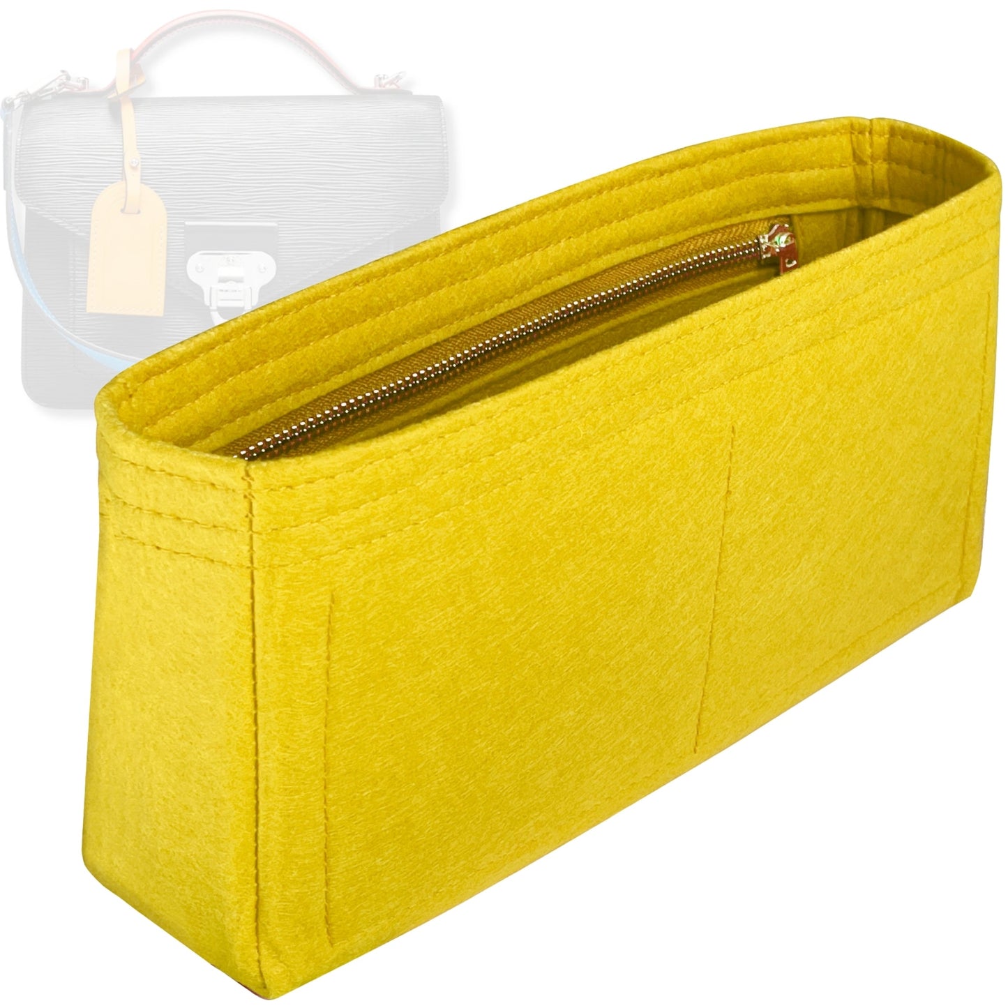 Bag Insert for (LV, Neo Monceau) Organizer Tote Purse Organiser Liner Shaper [Premium Felt Material]