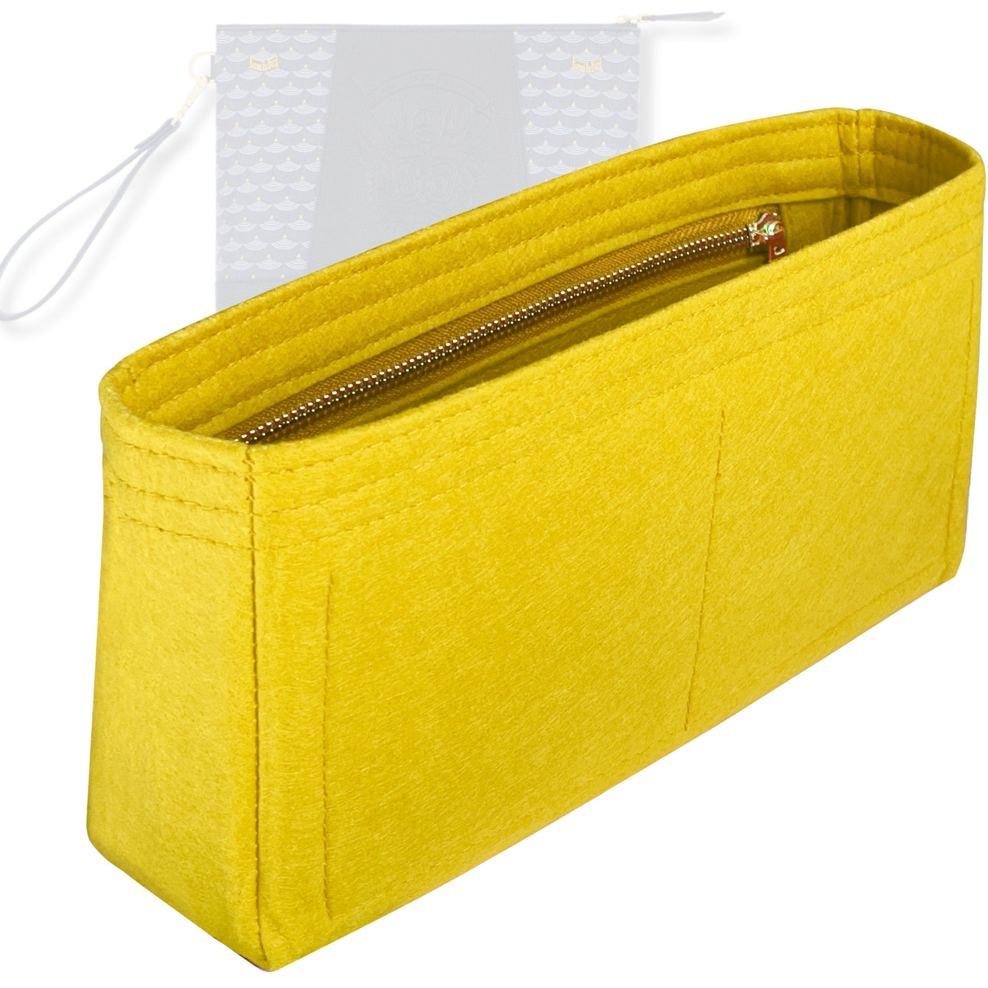 Bag Insert for (Faure Le Page, Carry On 24 Pouch) Organizer Tote Purse Organiser Liner Shaper [Premium Felt Material]
