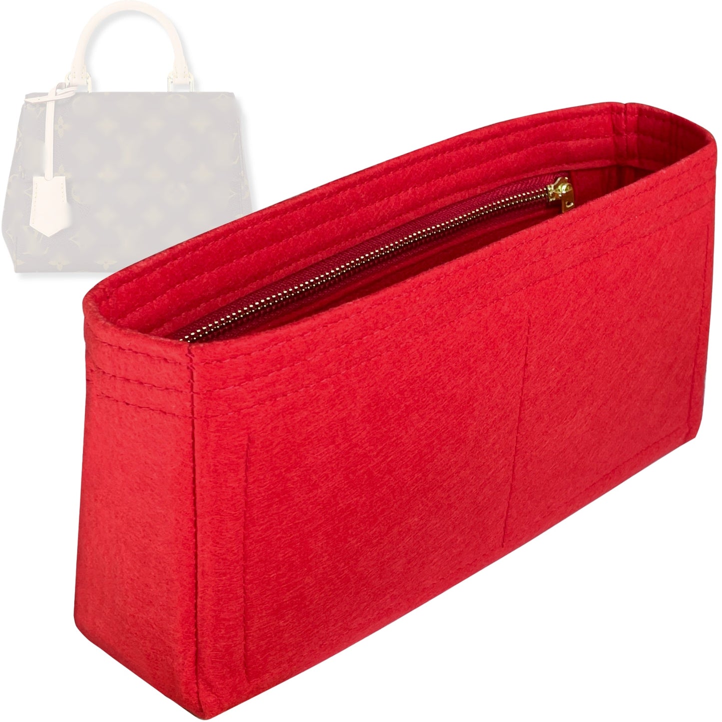 Bag Insert for (LV, Cluny Mini) Organizer Tote Purse Organiser Liner Shaper [Premium Felt Material]
