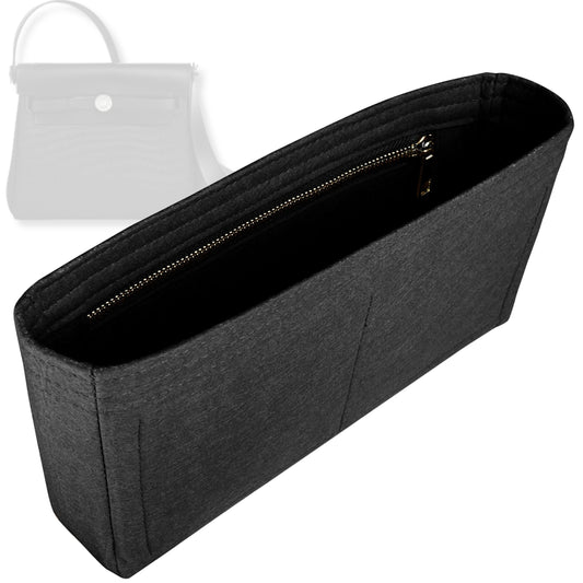 Bag Insert for (Hermes, Herbag Zip Mini 20) Organizer Tote Purse Organiser Liner Shaper [Premium Felt Material]