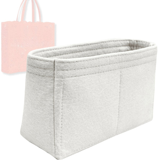 Bag Insert for (Dolce Gabbana, Medium cordonetto lace Beatrice shopper) Organizer Tote Purse Organiser Liner Shaper [Premium Felt Material]