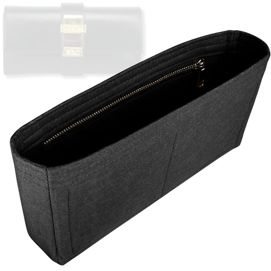 Bag Insert for (Hermes, Medor Clutch 23cm) Organizer Tote Purse Organiser Liner Shaper [Premium Felt Material]
