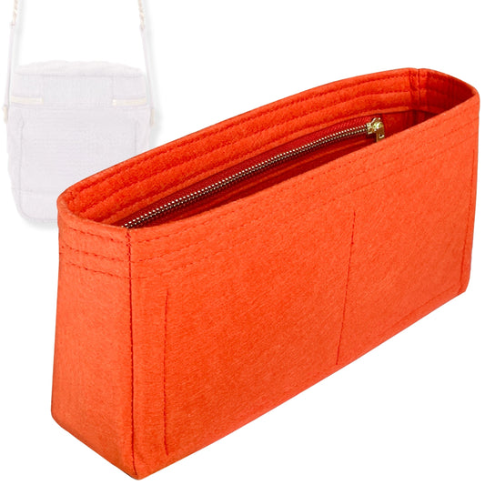 Bag Insert for (Saint Laurent (YSL), 80s Vanity Bag) Organizer Tote Purse Organiser Liner Shaper [Premium Felt Material]