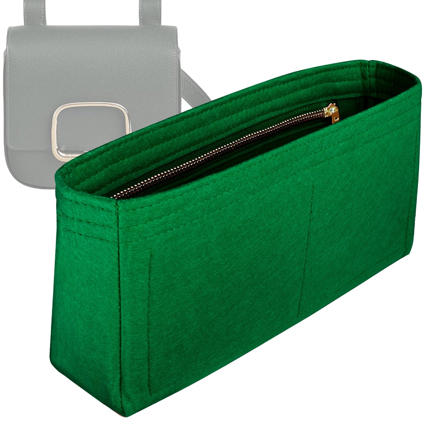 Bag Insert for (Hermes, Della Cavalleria Mini) Organizer Tote Purse Organiser Liner Shaper [Premium Felt Material]