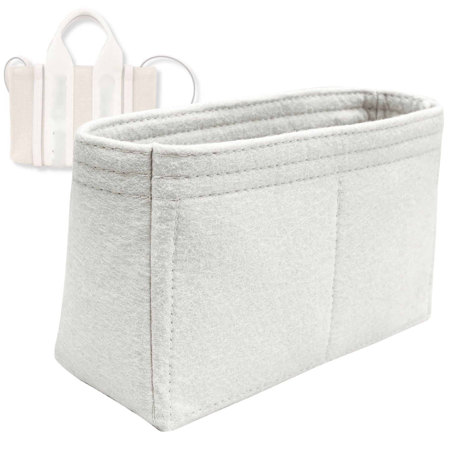 Bag Insert for (Chloe, Mini Woody Tote) Organizer Tote Purse Organiser Liner Shaper [Premium Felt Material]