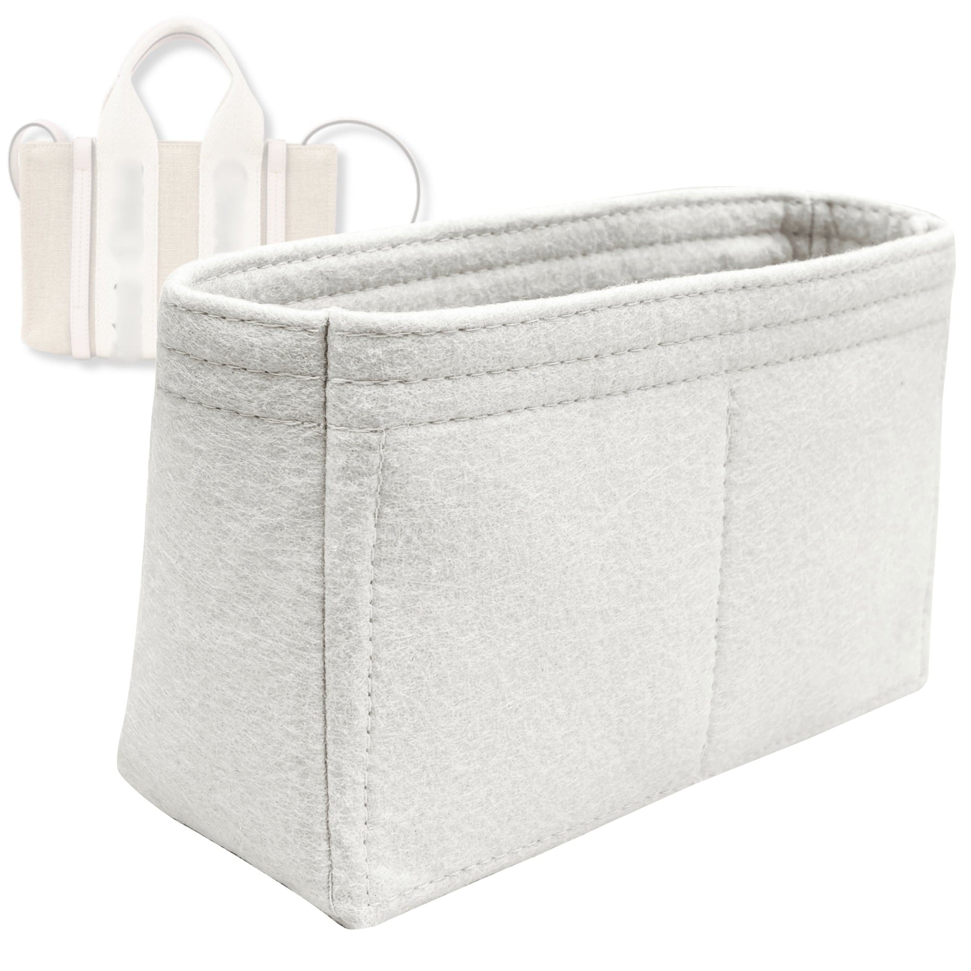 Bag Insert for (Chloe, Mini Woody Tote) Organizer Tote Purse Organiser Liner Shaper [Premium Felt Material]