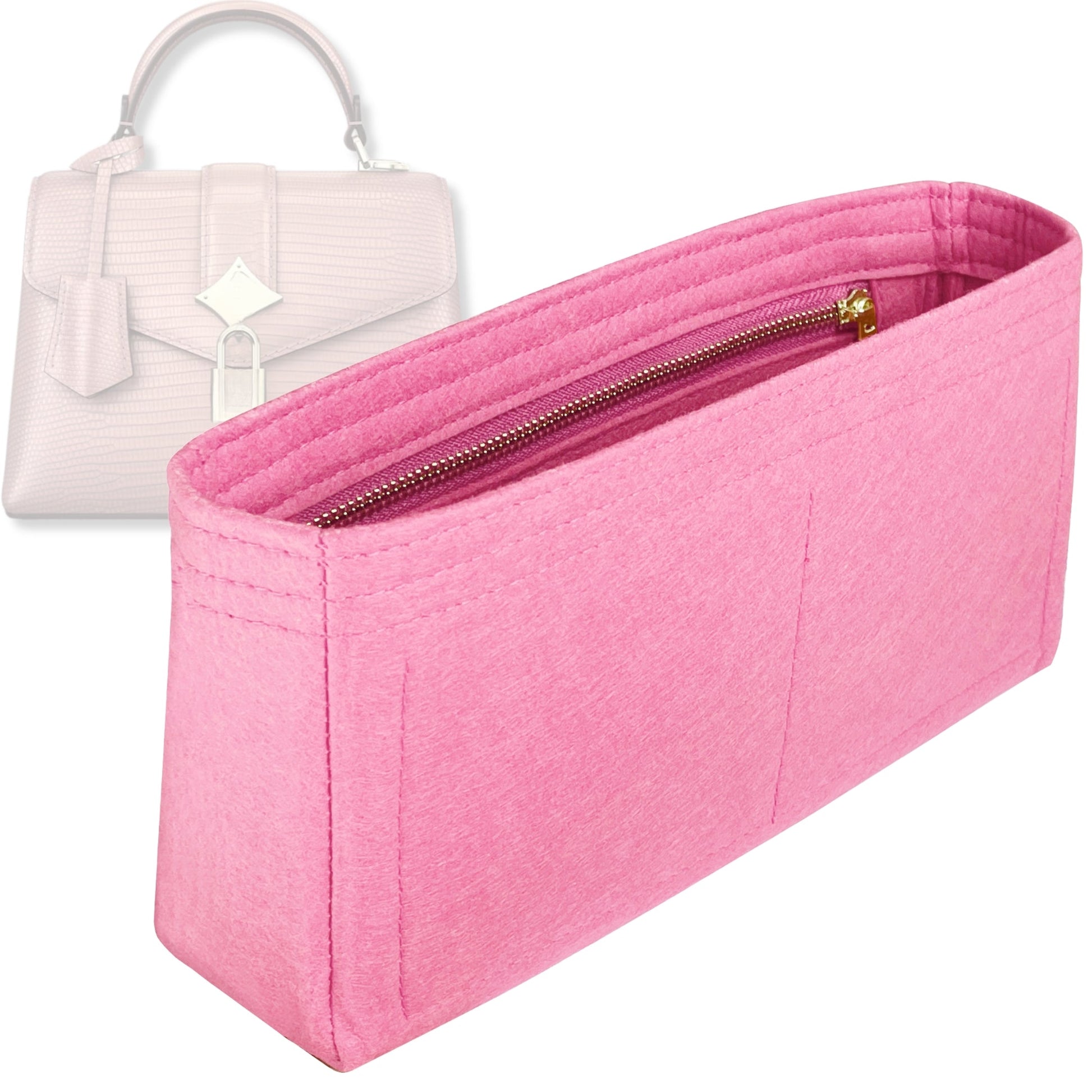 Bag Insert for (LV, Rose Des Vents Mini) Organizer Tote Purse Organiser Liner Shaper [Premium Felt Material]