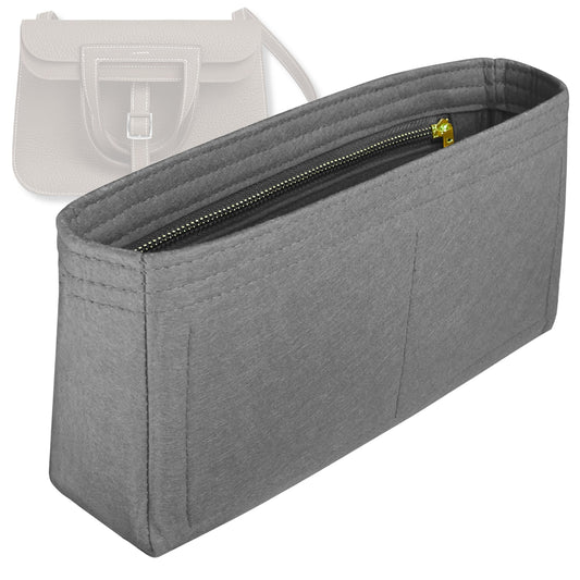 Bag Insert for (Hermes, Halzan 25) Organizer Tote Purse Organiser Liner Shaper [Premium Felt Material]