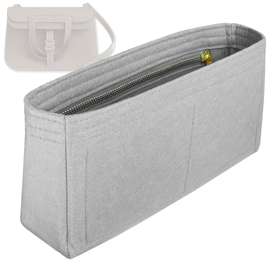 Bag Insert for (Hermes, Halzan 22) Organizer Tote Purse Organiser Liner Shaper [Premium Felt Material]