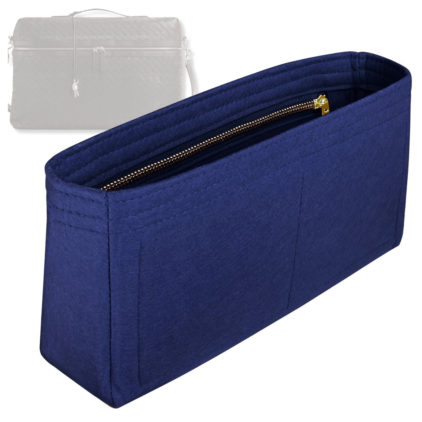 Bag Insert for (Bottega Veneta, Bang Bang Weekender) Organizer Tote Purse Organiser Liner Shaper [Premium Felt Material]