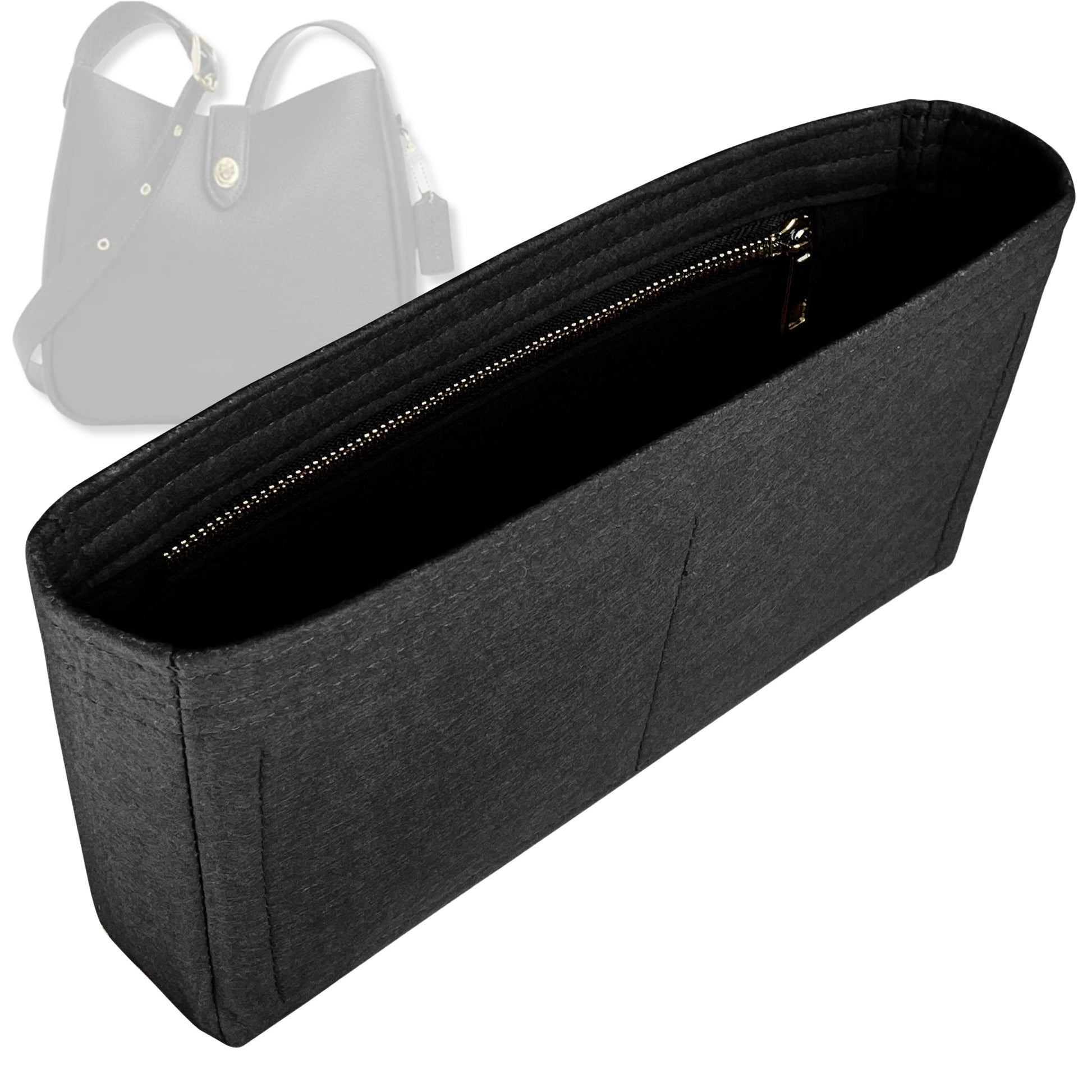 Bag Insert for (Coach, Hadley Convertible Crossbody Bag) Organizer Tote Purse Organiser Liner Shaper [Premium Felt Material]