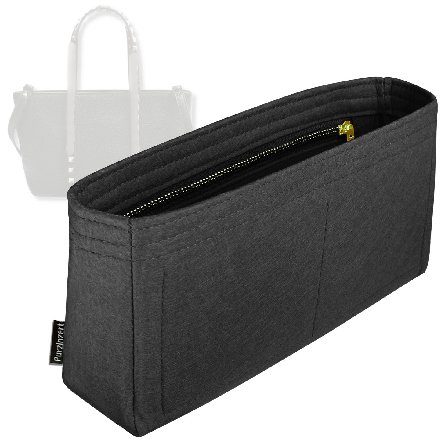 Bag Insert for (Valentino, Rockstud Mini Tote) Organizer Tote Purse Organiser Liner Shaper [Premium Felt Material]
