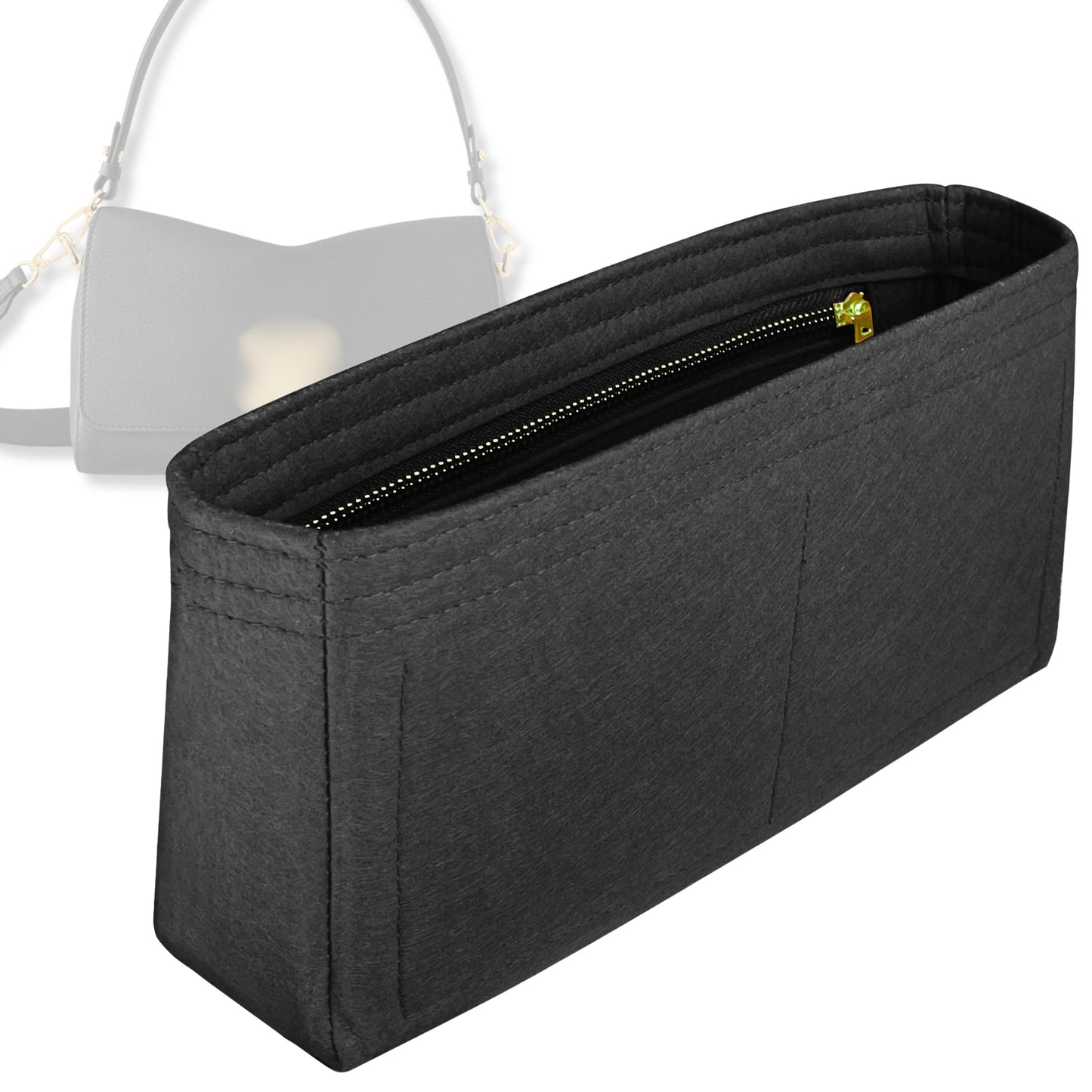 Bag Insert for (LV, Soft Twist) Organizer Tote Purse Organiser Liner Shaper [Premium Felt Material]