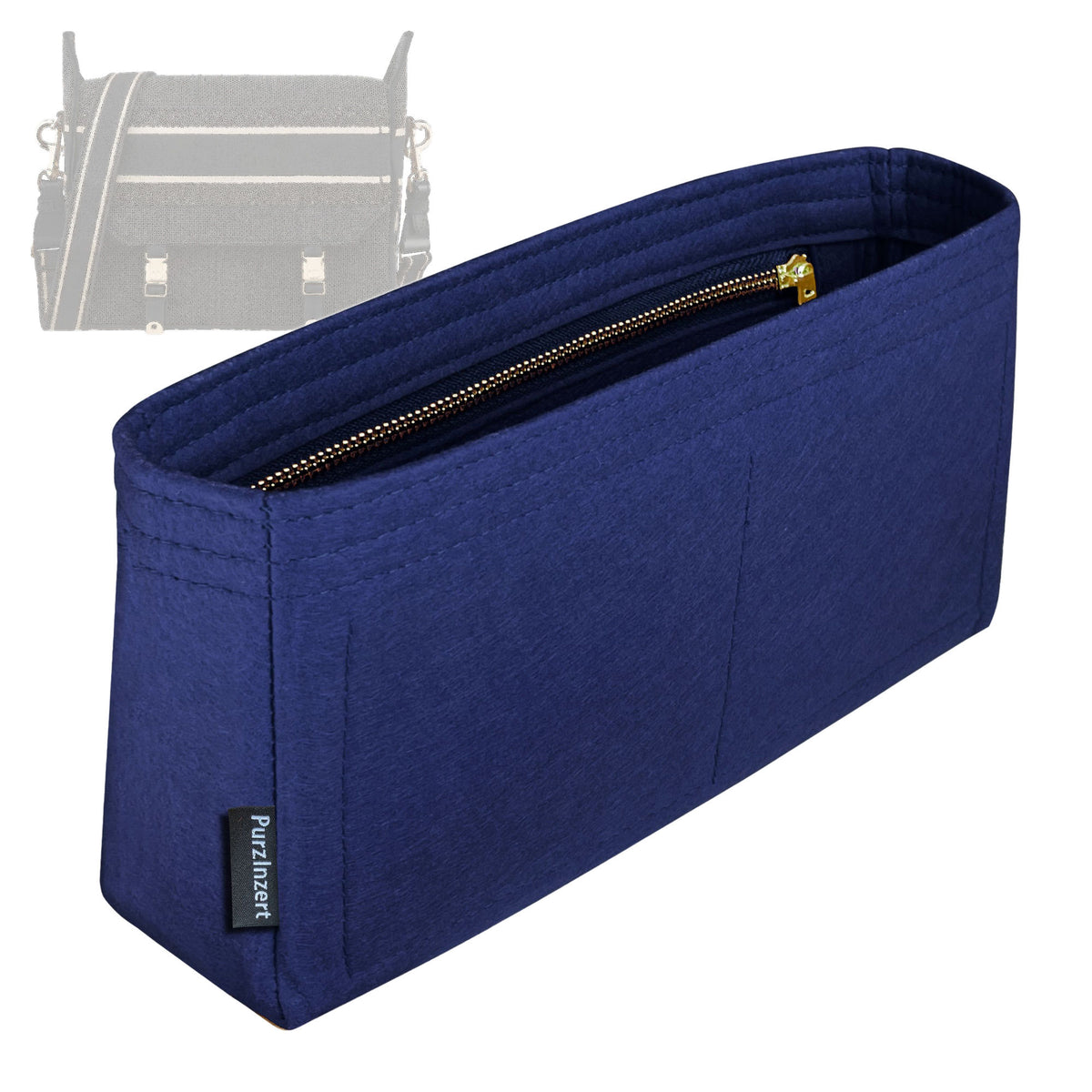 Bag Insert for (Dior, Medium Diorcamp Bag) Organizer Tote Purse Organiser Liner Shaper [Premium Felt Material]
