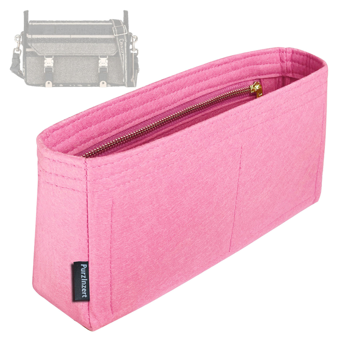 Bag Insert for (Dior, Small Diorcamp Bag) Organizer Tote Purse Organiser Liner Shaper [Premium Felt Material]