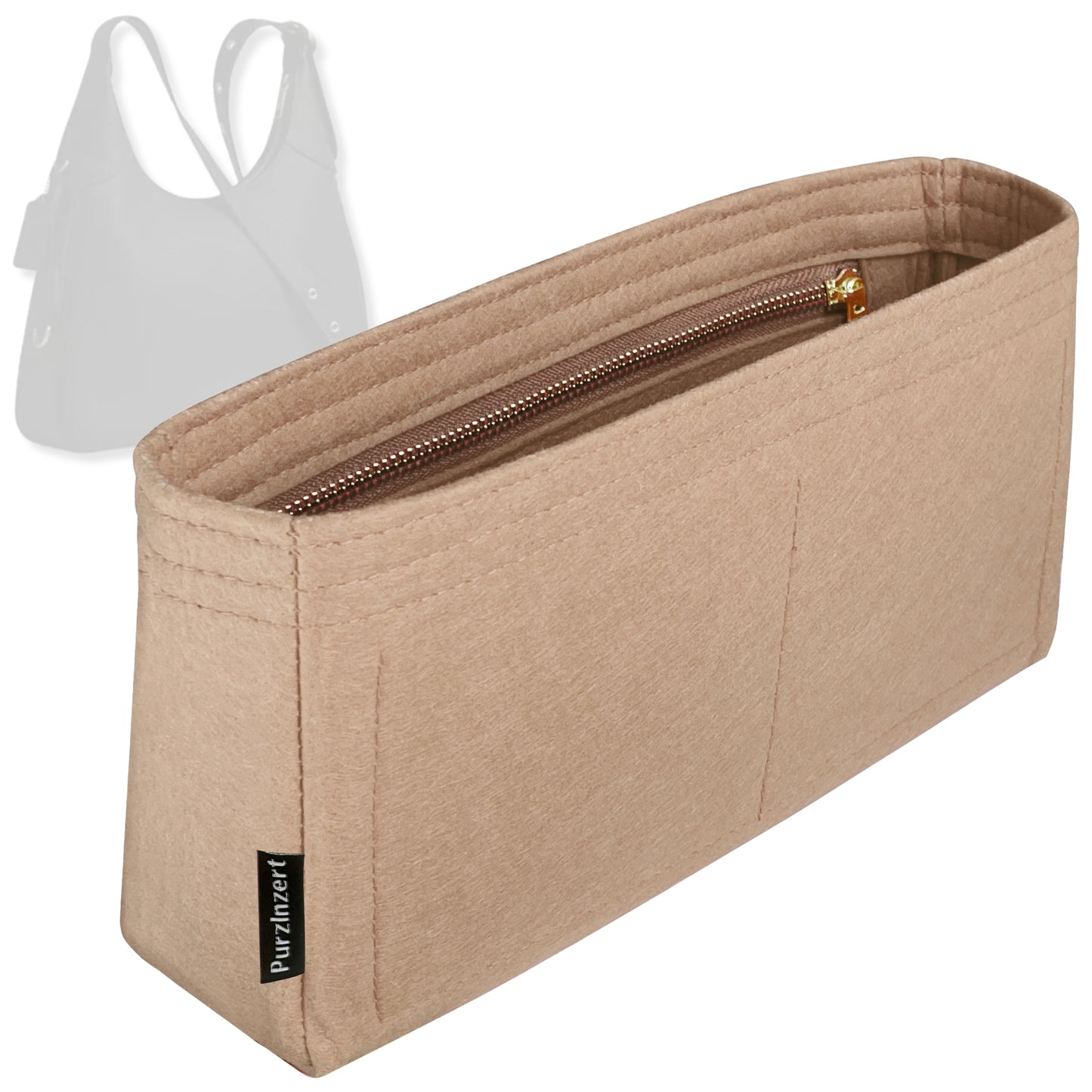 Bag Insert for (Coach, Ella Shoulder Bag) Organizer Tote Purse Organiser Liner Shaper [Premium Felt Material]