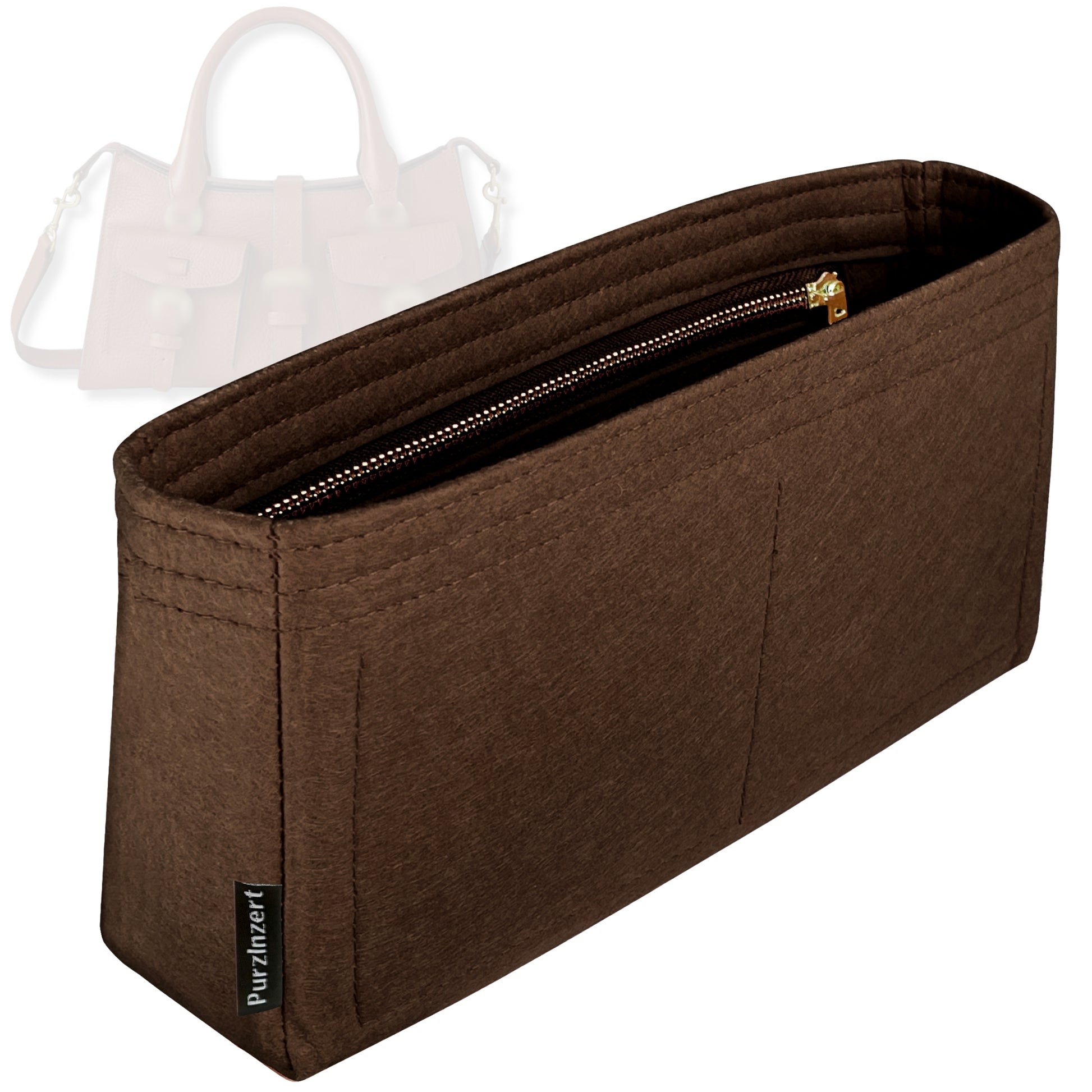 Bag Insert for (Mulberry, Small Roxanne) Organizer Tote Purse Organiser Liner Shaper [Premium Felt Material]