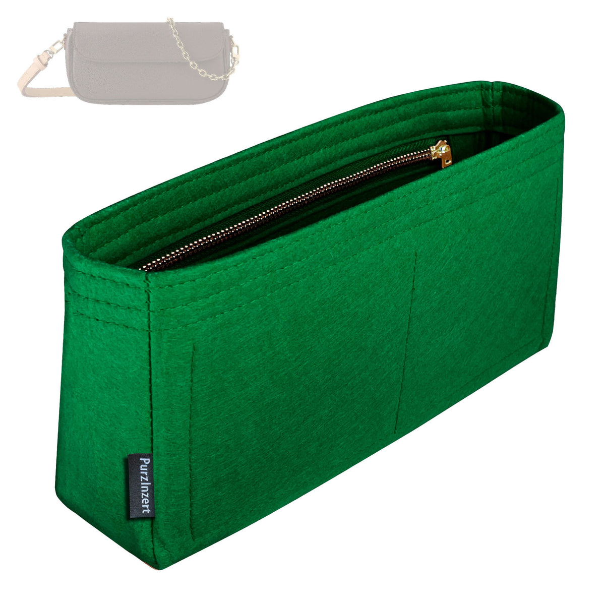 Bag Insert for (LV, Wallet On Chain Ivy) Organizer Tote Purse Organiser Liner Shaper [Premium Felt Material]
