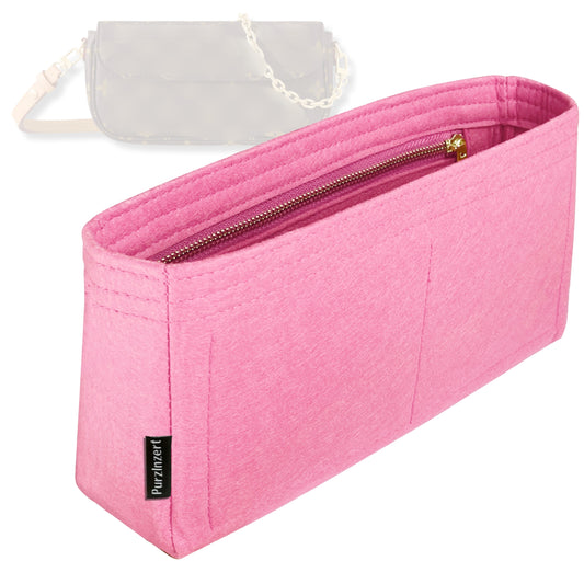 Bag Insert for (LV, Wallet On Chain Ivy) Organizer Tote Purse Organiser Liner Shaper [Premium Felt Material]