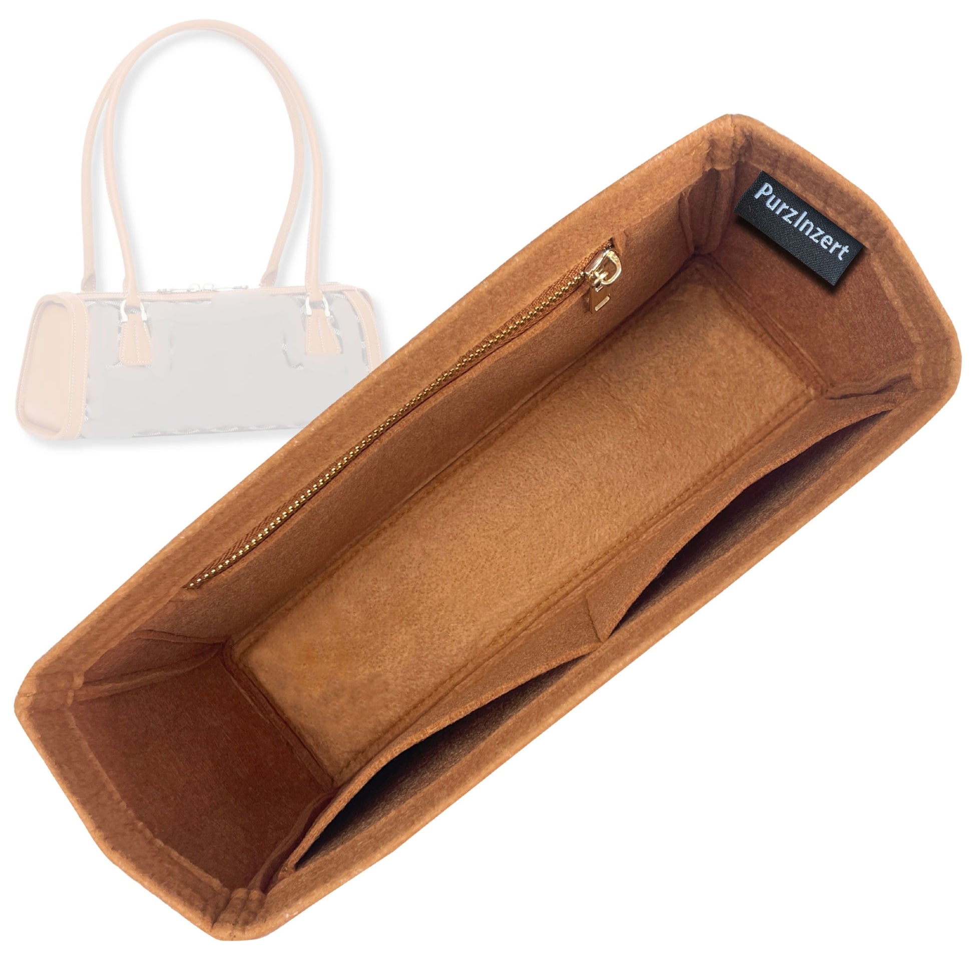 Bag Insert for (Goyard, Bonbonniere Bag) Organizer Tote Purse Organiser Liner Shaper [Premium Felt Material]