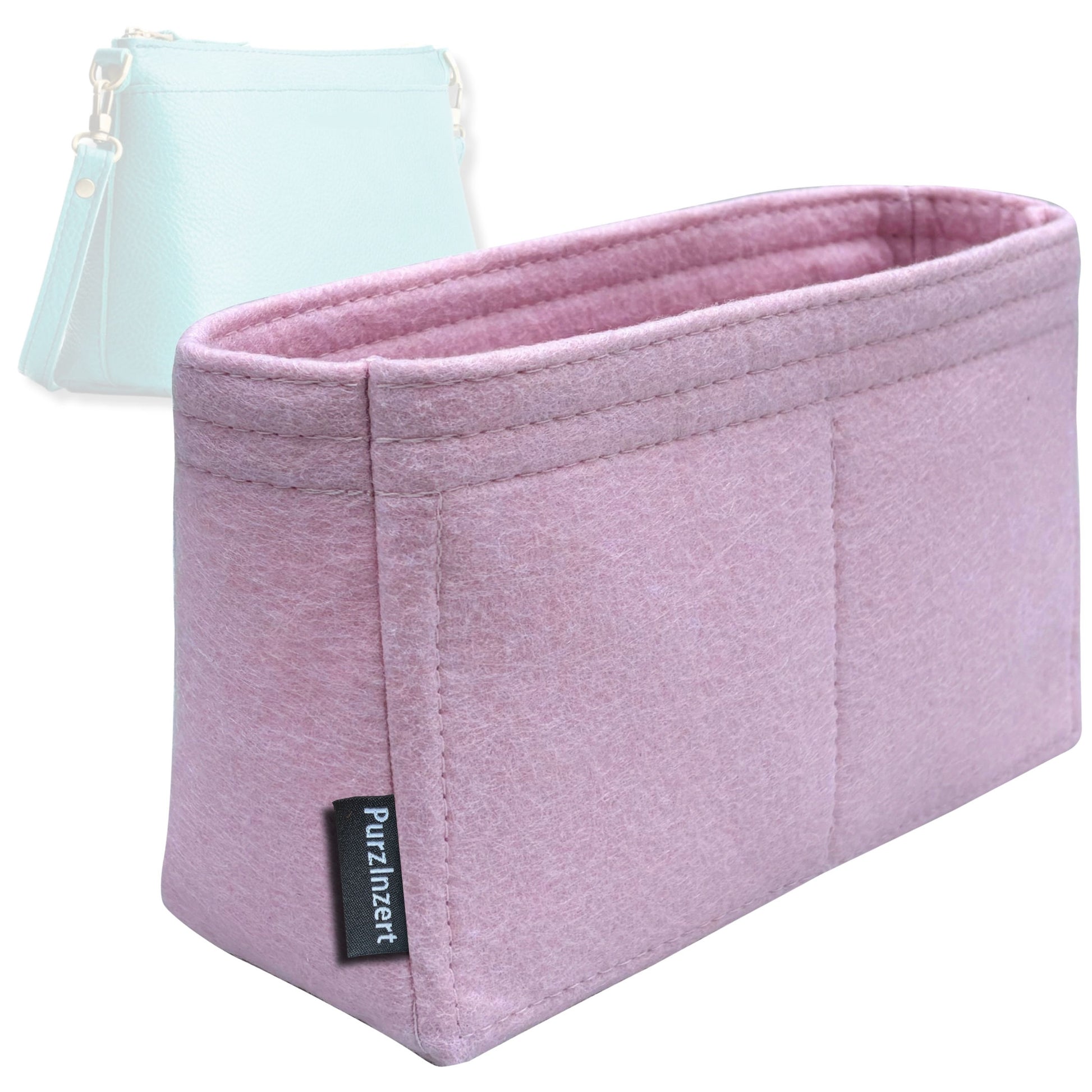 Bag Insert for (Portland Leather Goods, Poppy Purse Large) Organizer Tote Purse Organiser Liner Shaper [Premium Felt Material]