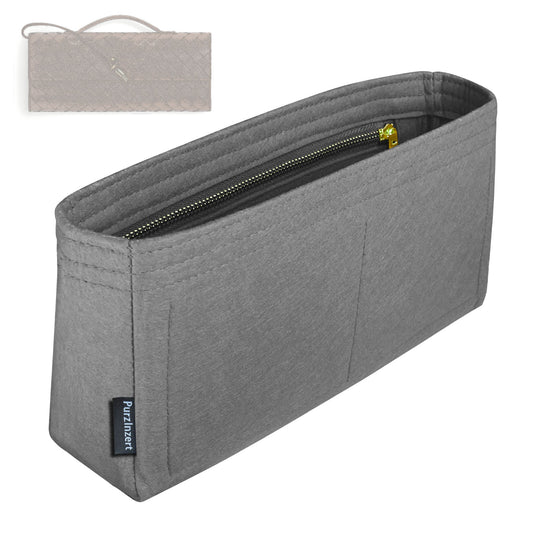 Bag Insert for (Bottega Veneta, Andiamo Clutch) Organizer Tote Purse Organiser Liner Shaper [Premium Felt Material]