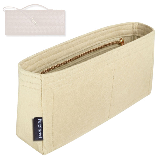 Bag Insert for (Bottega Veneta, Andiamo Clutch) Organizer Tote Purse Organiser Liner Shaper [Premium Felt Material]