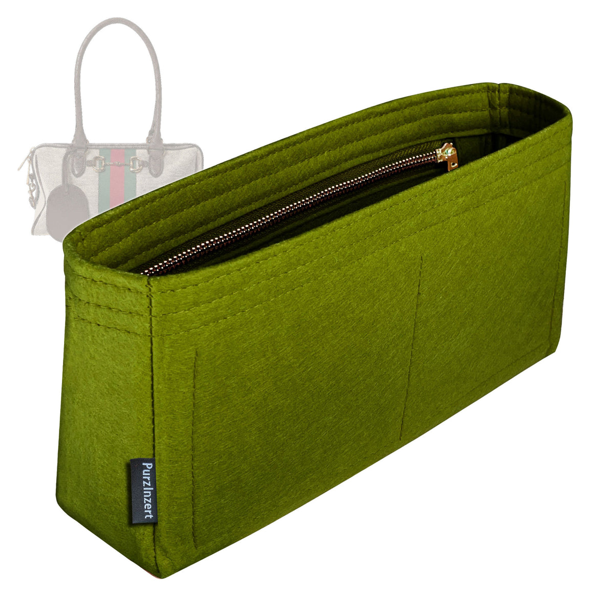Bag Insert for (Gucci, Borsetto medium boston bag) Organizer Tote Purse Organiser Liner Shaper [Premium Felt Material]