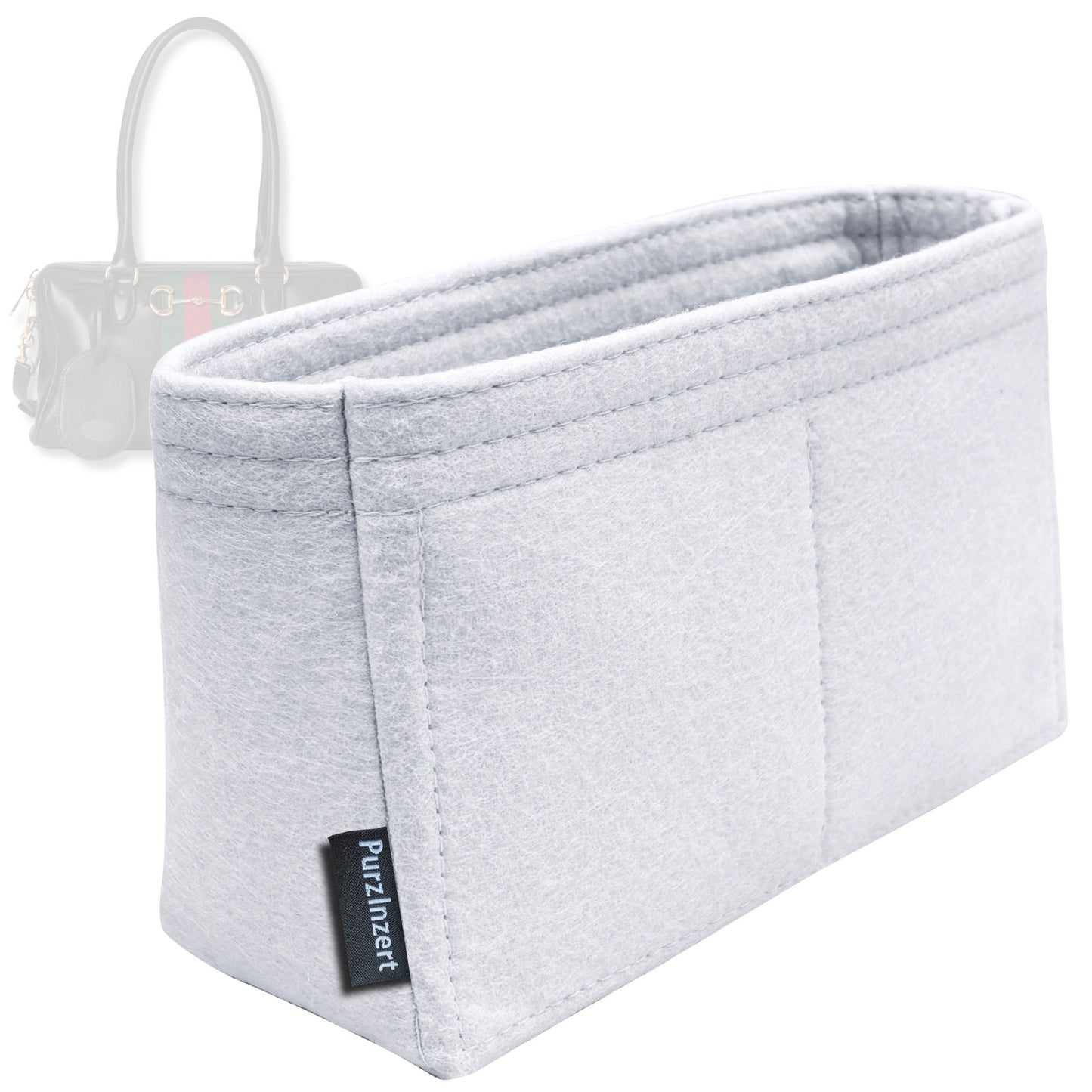 Bag Insert for (Gucci, Borsetto medium boston bag) Organizer Tote Purse Organiser Liner Shaper [Premium Felt Material]