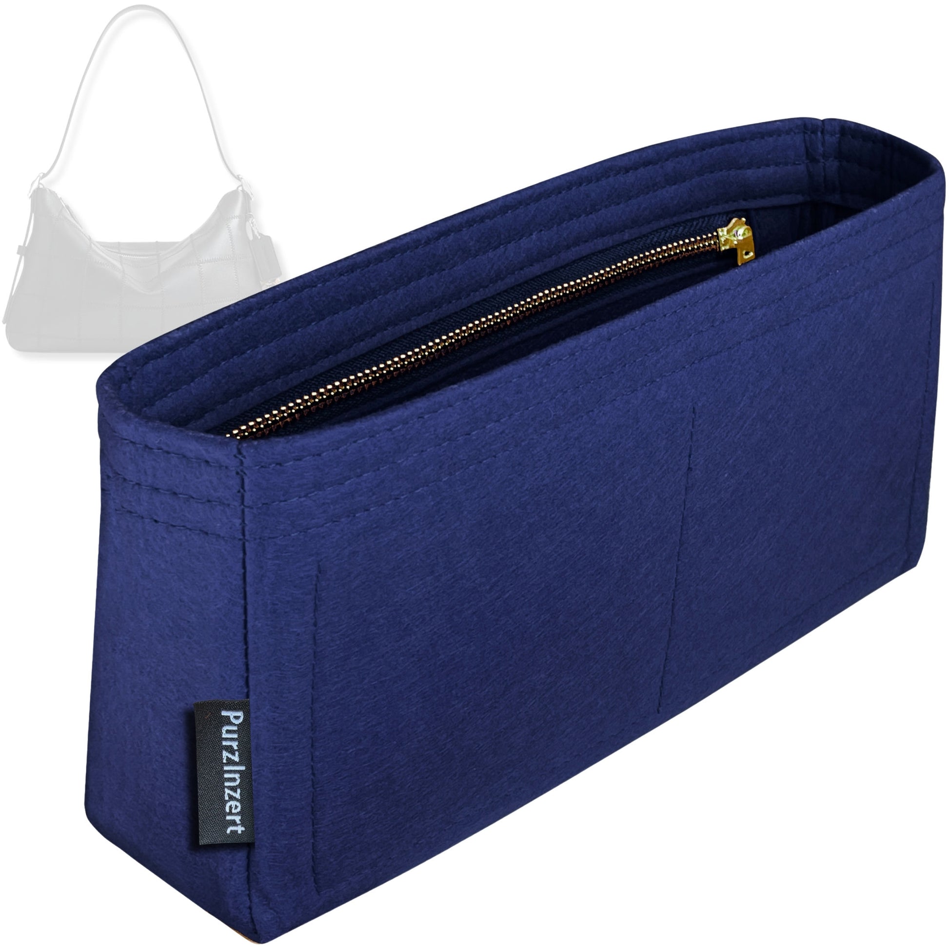 Bag Insert for (Coach, Alter Ego Slouchy Shoulder Bag) Organizer Tote Purse Organiser Liner Shaper [Premium Felt Material]