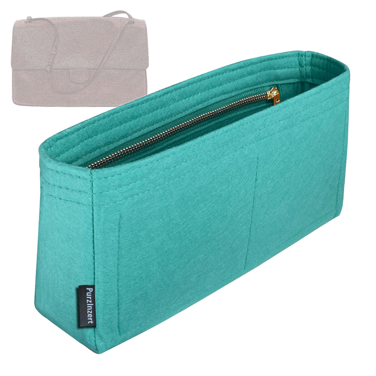 Bag Insert for (Chanel, Maxi Flapbag 38cm) Organizer Tote Purse Organiser Liner Shaper [Premium Felt Material]