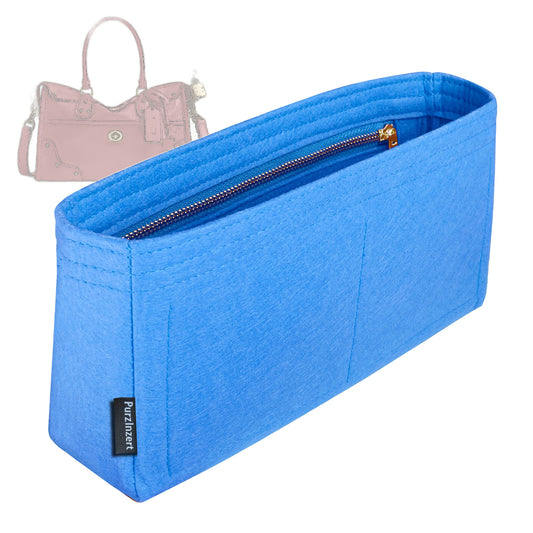 Bag Insert for (Coach, RHYDER SATCHEL BAG 24) Organizer Tote Purse Organiser Liner Shaper [Premium Felt Material]