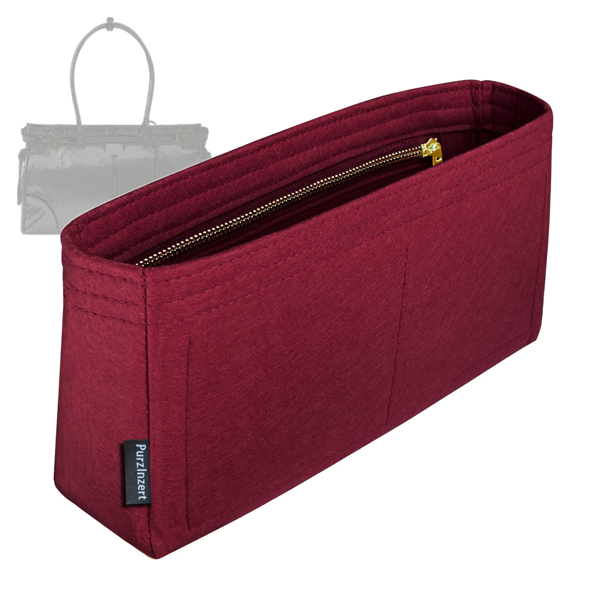 Bag Insert for (Prada, Bonnie large handbag) Organizer Tote Purse Organiser Liner Shaper [Premium Felt Material]