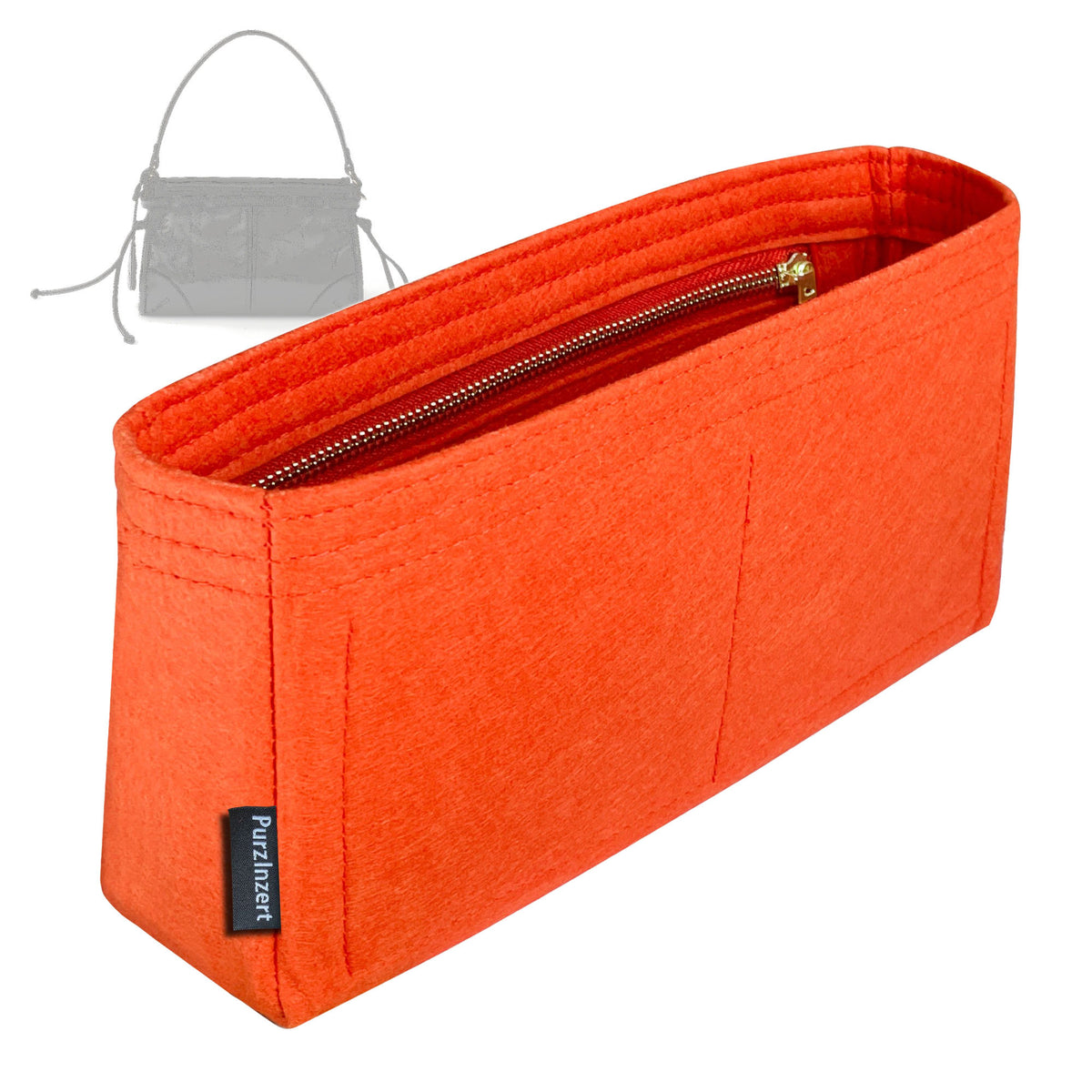 Bag Insert for (Prada, Bonnie small 26 handbag) Organizer Tote Purse Organiser Liner Shaper [Premium Felt Material]