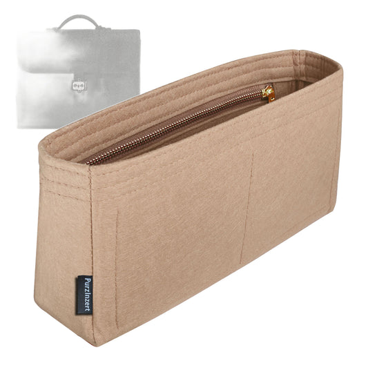 Bag Insert for (Hermes, Sac a depeches light 1-37 briefcase) Organizer Tote Purse Organiser Liner Shaper [Premium Felt Material]