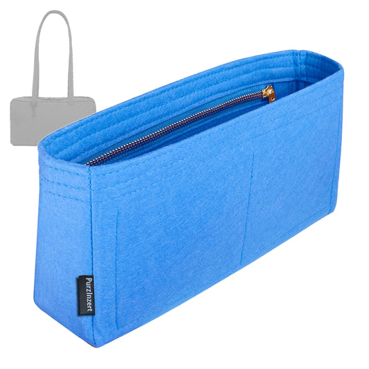 Bag Insert for (Baggu, Nylon Bowler Bag 30cm) Organizer Tote Purse Organiser Liner Shaper [Premium Felt Material]