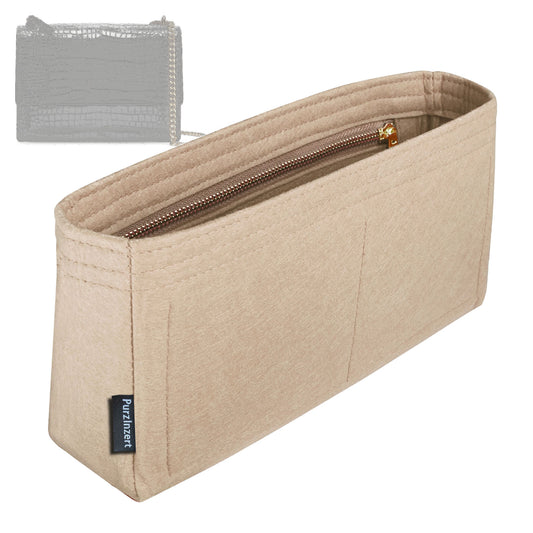 Bag Insert for (Saint Laurent (YSL), SUNSET MEDIUM) Organizer Tote Purse Organiser Liner Shaper [Premium Felt Material]