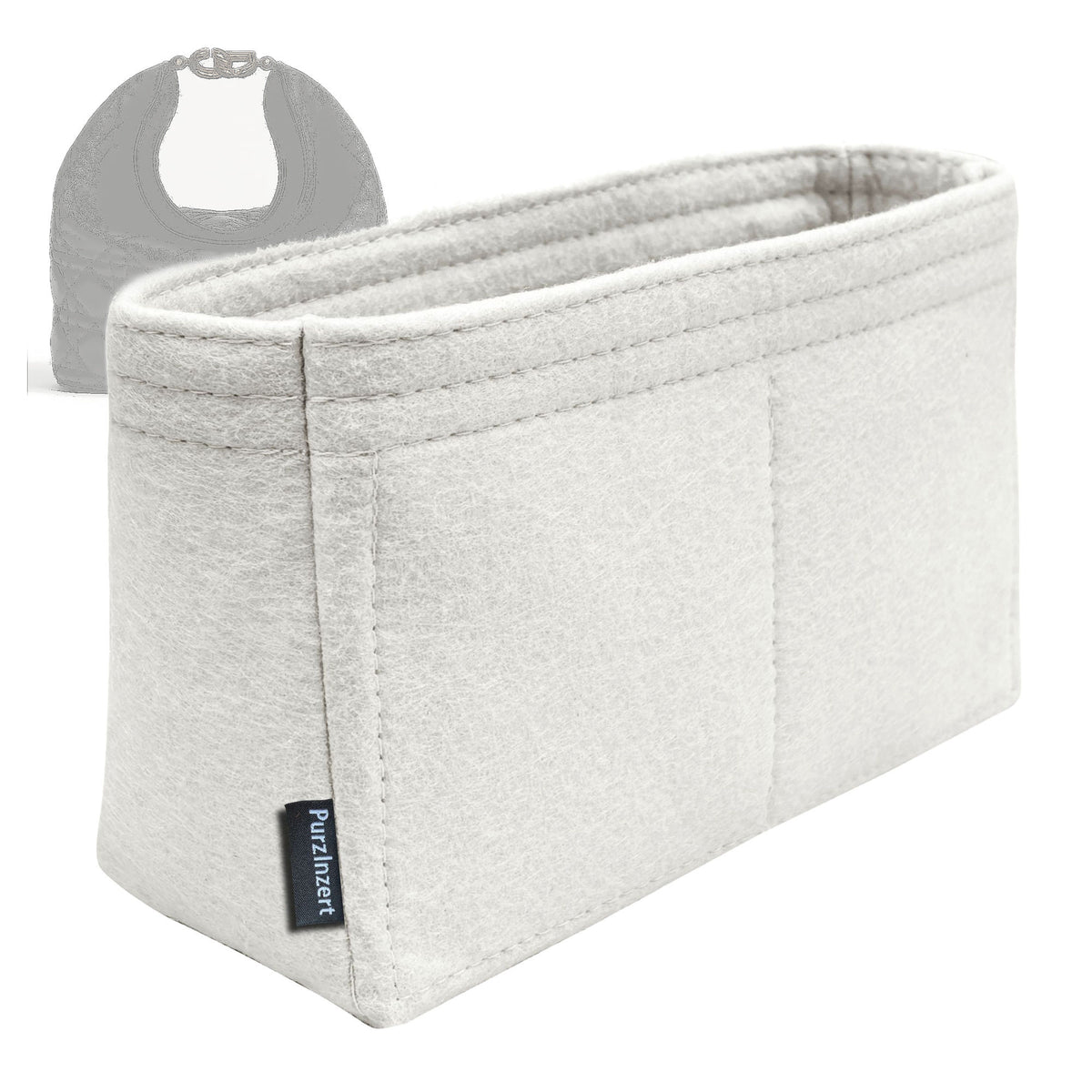 Bag Insert for (Dior, Small Toujours Hobo) Organizer Tote Purse Organiser Liner Shaper [Premium Felt Material]